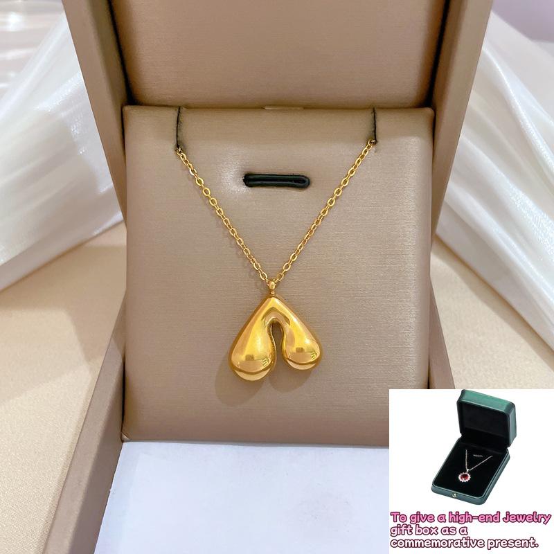 

[Whole body] Glossy bell cold wind personality minimalist wind furnace real gold necklace female Internet celebrity collarbone chain