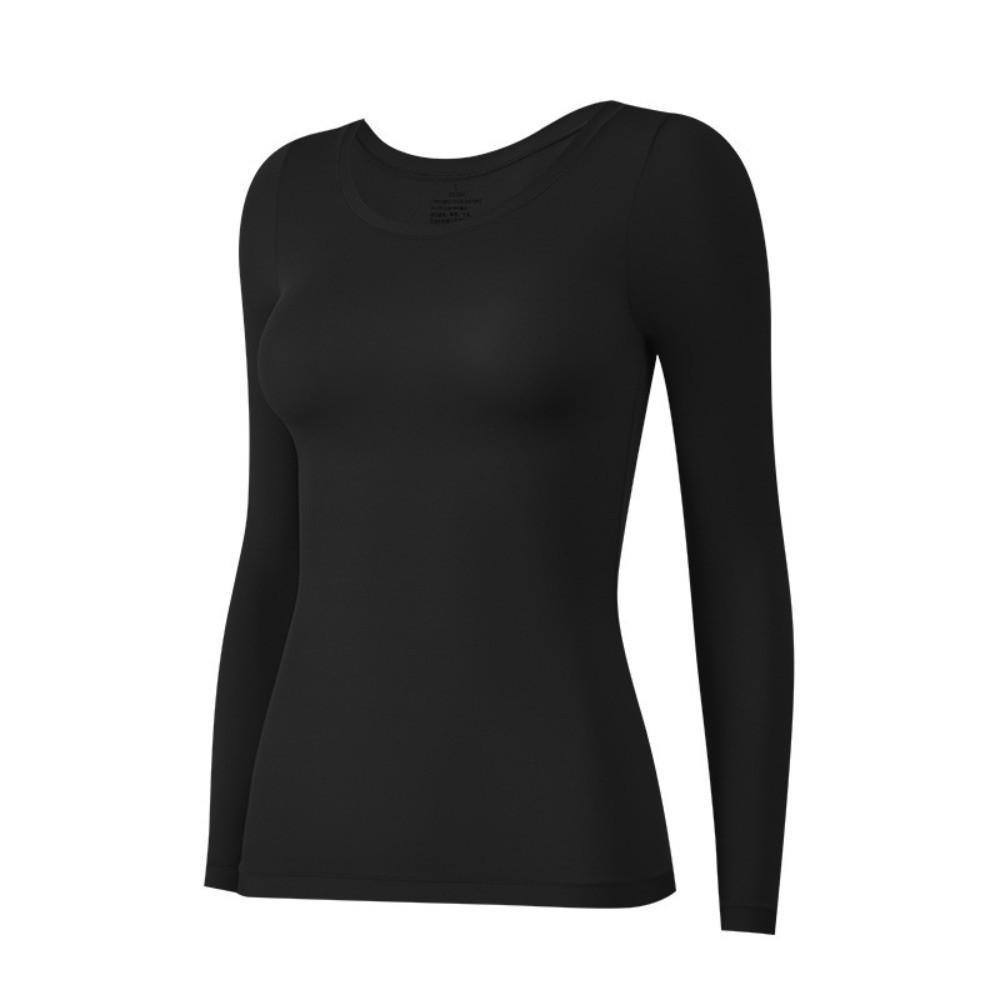 Round Neck Women Thermal Clothes Tops and Pants Set Warmth Long Pants Thermal Underwear Lady
