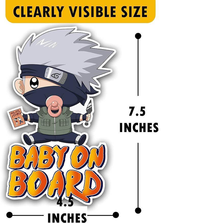 Adorable Transparent Baby on Board Sign for Cars & Laptops