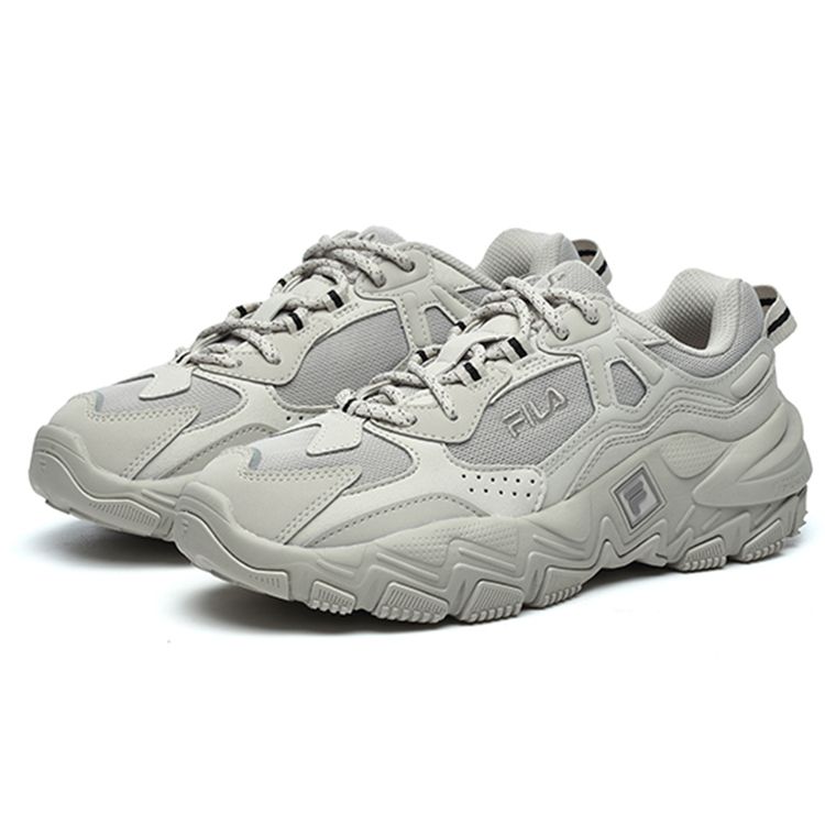 Fila Predator 2 Synthetic Leather Casual Versatile Shock Absorbing Durable Low Top Lifestyle Shoes Women Sneaker Limestone F12W216132FPS