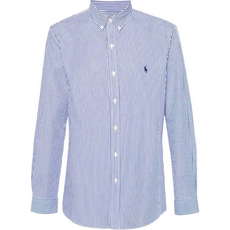 Polo Ralph Lauren Striped Button-Down Long Sleeve Shirt Men shirts Blue 710928254-008