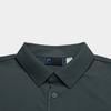 FILA Blue Solid Color Pullover Polo Neck Knitted Short Sleeve Polo Shirt Men tops F11M622129F-BU