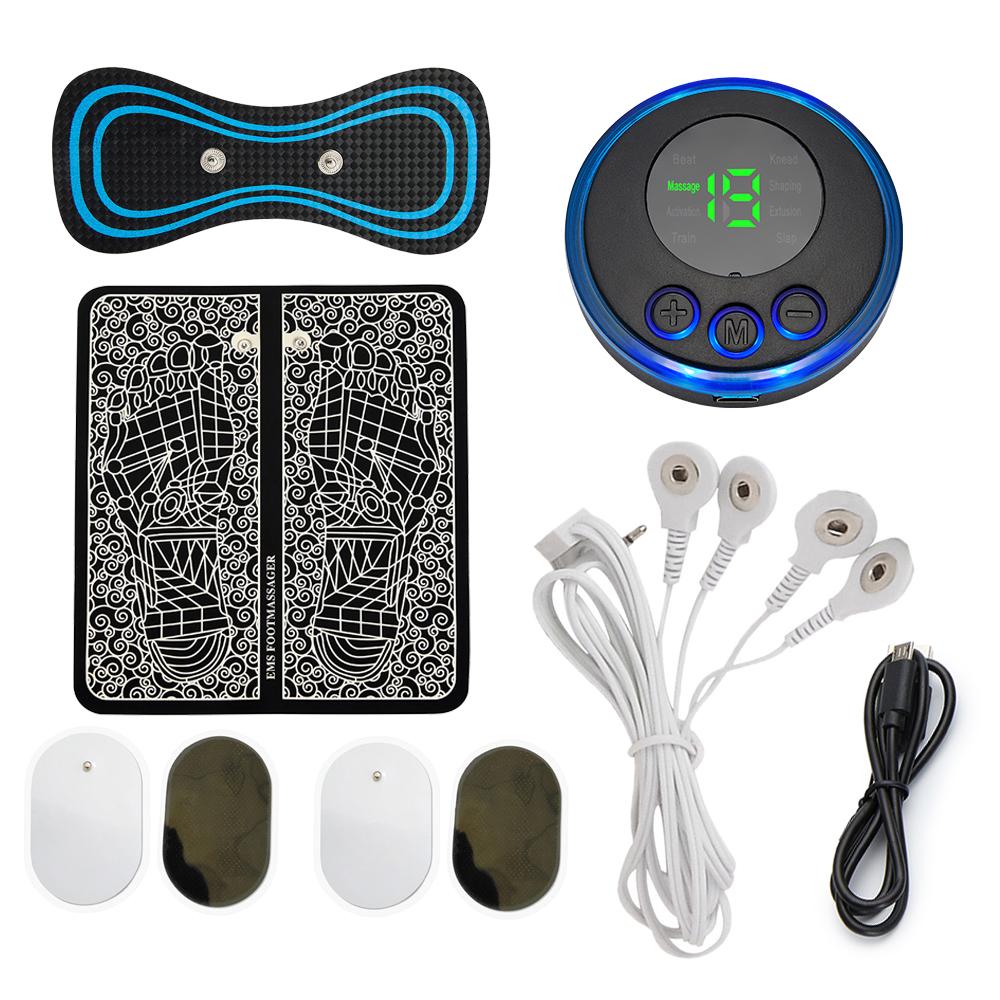 EMS Rückenstrecker Elektrischer Impuls-Massagepatch TENS Zervikaler Massagegerät Elektroden-Gelpads Muskelstimulator Nackenschmerzlinderung