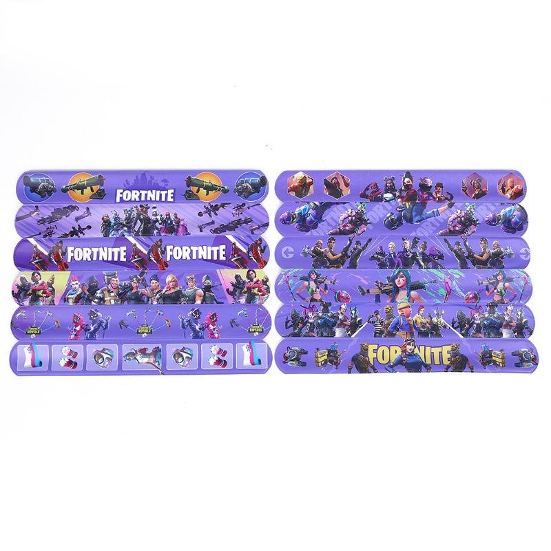 12st Fortnite Tecknad Barnarmband Animefigurer Pojkar Flickor Armband Leksaker Barn Julklappar