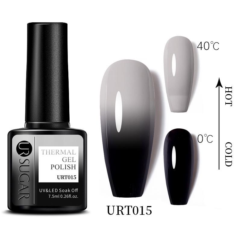 UR SUGAR Temperature-Change Gel Nail Polish: Japanese Gradient, Glitter, Long-Lasting, UV/LED.