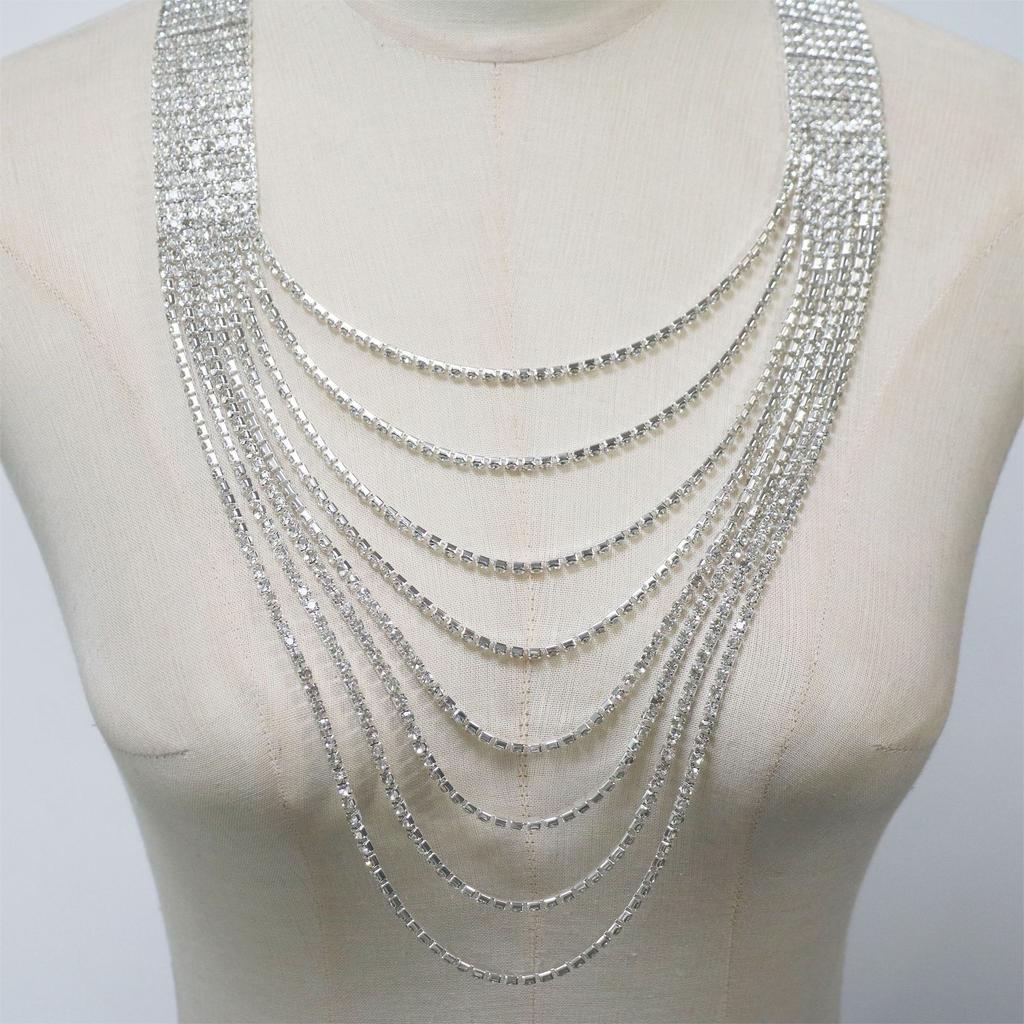Sexy Rhinestone Breast Chain, Nightclub Personalized Stage Multi-Layer Fringed Body Chain, European And American Jewelry Gifts