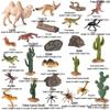 Large Insect Toy Set: Butterfly, Bee, Dragonfly, Ant, Cicada, and Rhinoceros Beetle Models for Kids