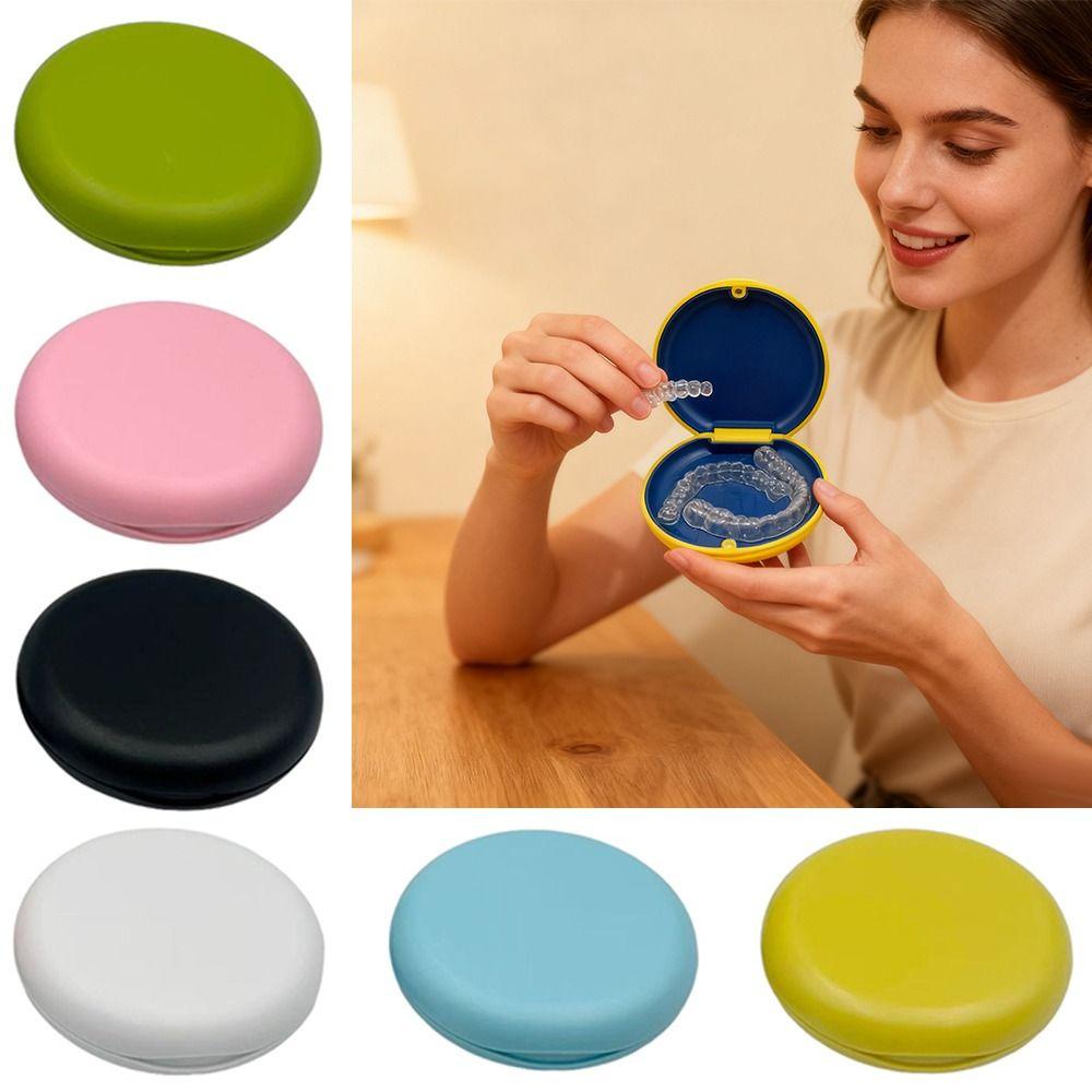 Magnetic Invisible Braces Storage Box Waterproof with Mirror False Teeth Container Large Capacity Orthodontic Retainer Case