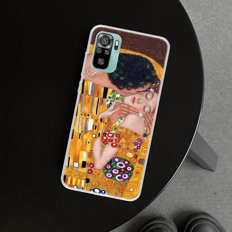 Kiss By Gustav Klimt Phone Case Cover for Xiaomi Redmi Note 15 14 13 12 11 Pro Plus 14S 12S 11S 11T 11E 10S 10 Customized Fundas