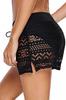 Women's Fashion New Swim Shorts Black Lace Swim Shorts United Bikini Bottom