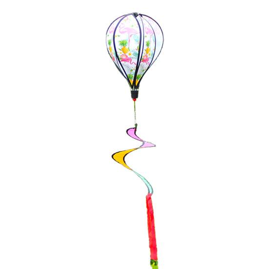 Sequin Wind Spinner Funny Rotating Stylish Spiral Balloon Windmill Ornament for Decoration
