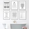 French Bulldog In Toilet Canvas Painting Poster Funny Bathroom Rules Sign Nordic Butt Chart Toilet Humor Wall Art Home Decor