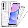 For Samsung Galaxy A16 4G/5G Case Acrylic TPU Clear Phone Cover with Laser-printed Film