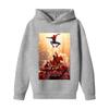 Kids Long Sleeve Loose Fit Letter Print Pullover Hoodie for Boys and Girls