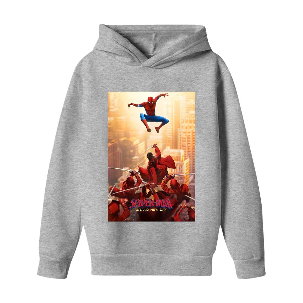 Kids Long Sleeve Loose Fit Letter Print Pullover Hoodie for Boys and Girls