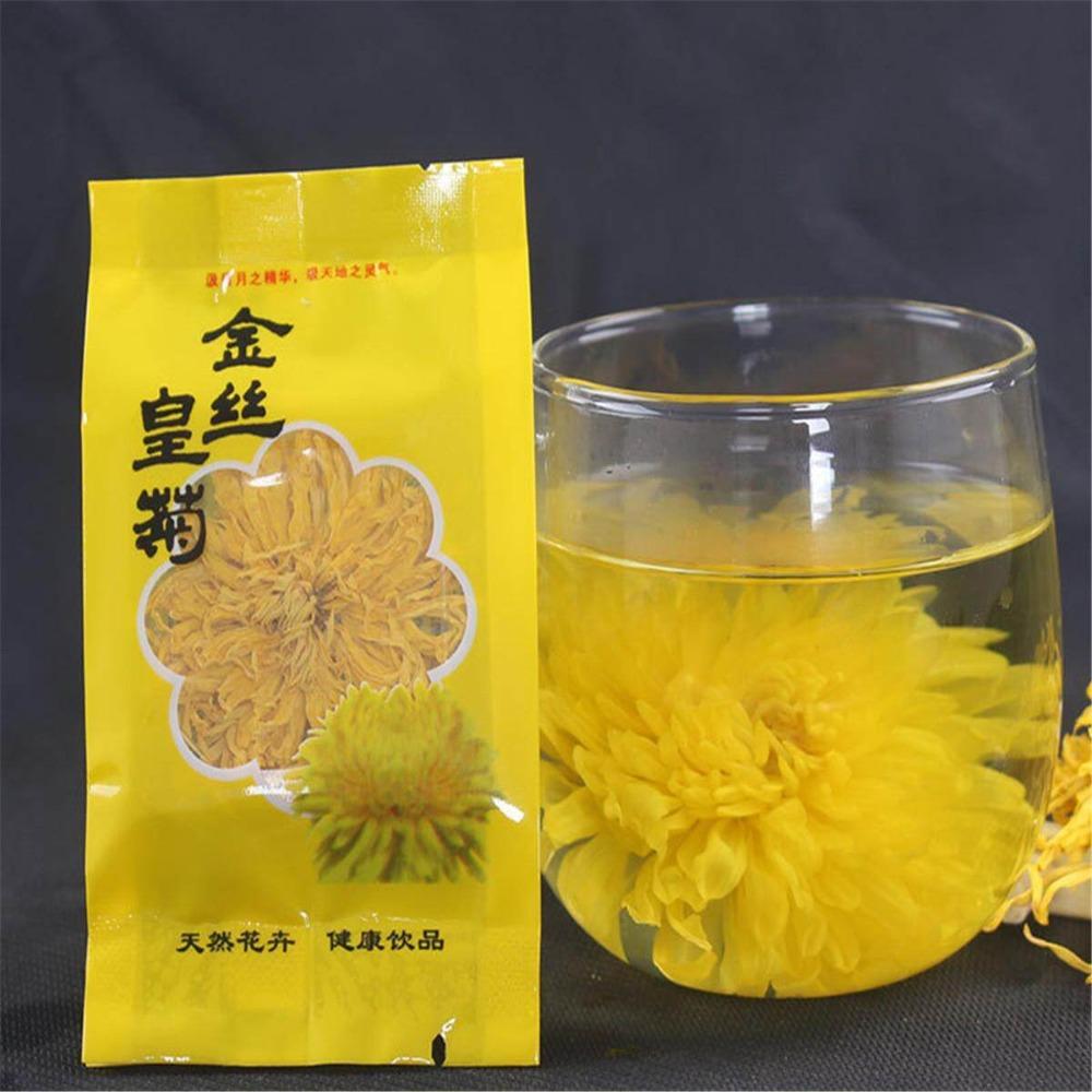 Organic Yellow Chrysanthemum Tea Big Blooming Flower Dry Herbal Health Drink
