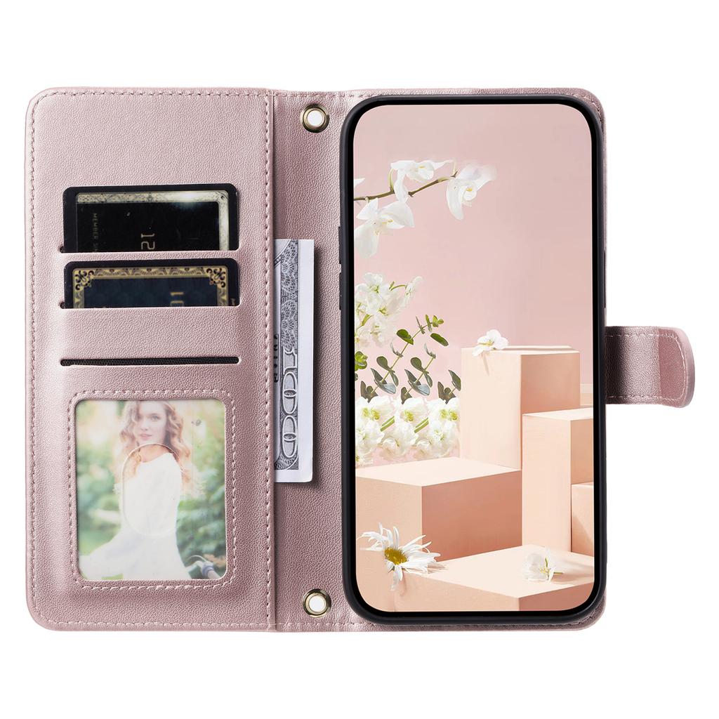 Applicable to Huawei Honor 400 SMART Thousand Birds grid flip card leather case Honor Magic8pro with hand strap