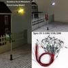 5pcs 1:100/150/200 Miniature Street Lamp Model Stainless Steel Model Making Led Light
