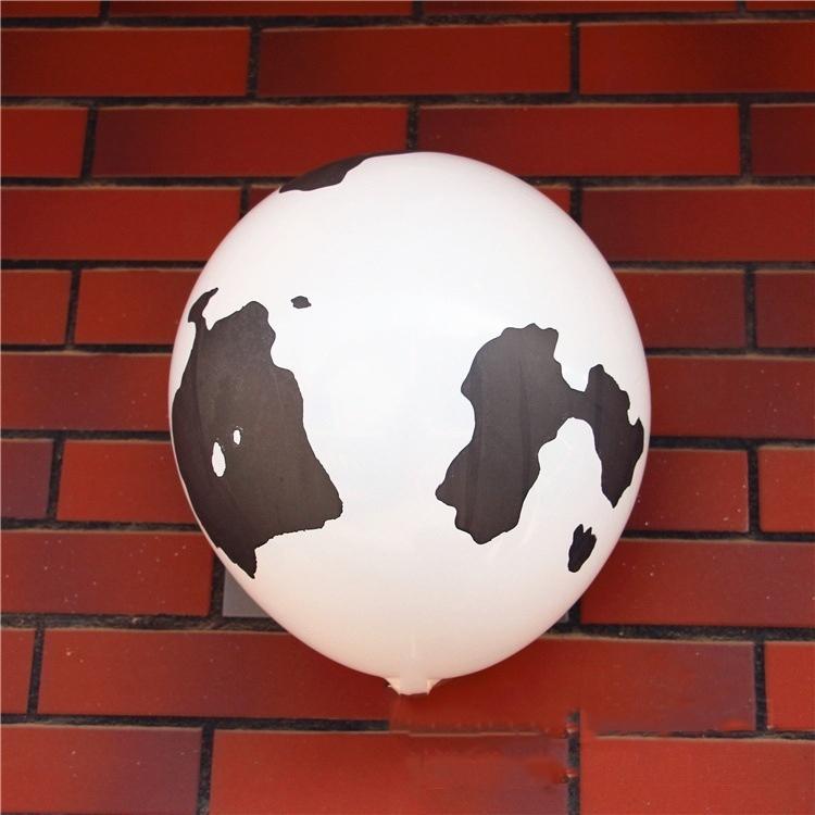 20pcs/35pcs/50pcs Thicken Cow Printed Round Latex Balloons Balloons Beautiful Printing Cow Balloon Latex Balloon for Birthday Party 12Inch
