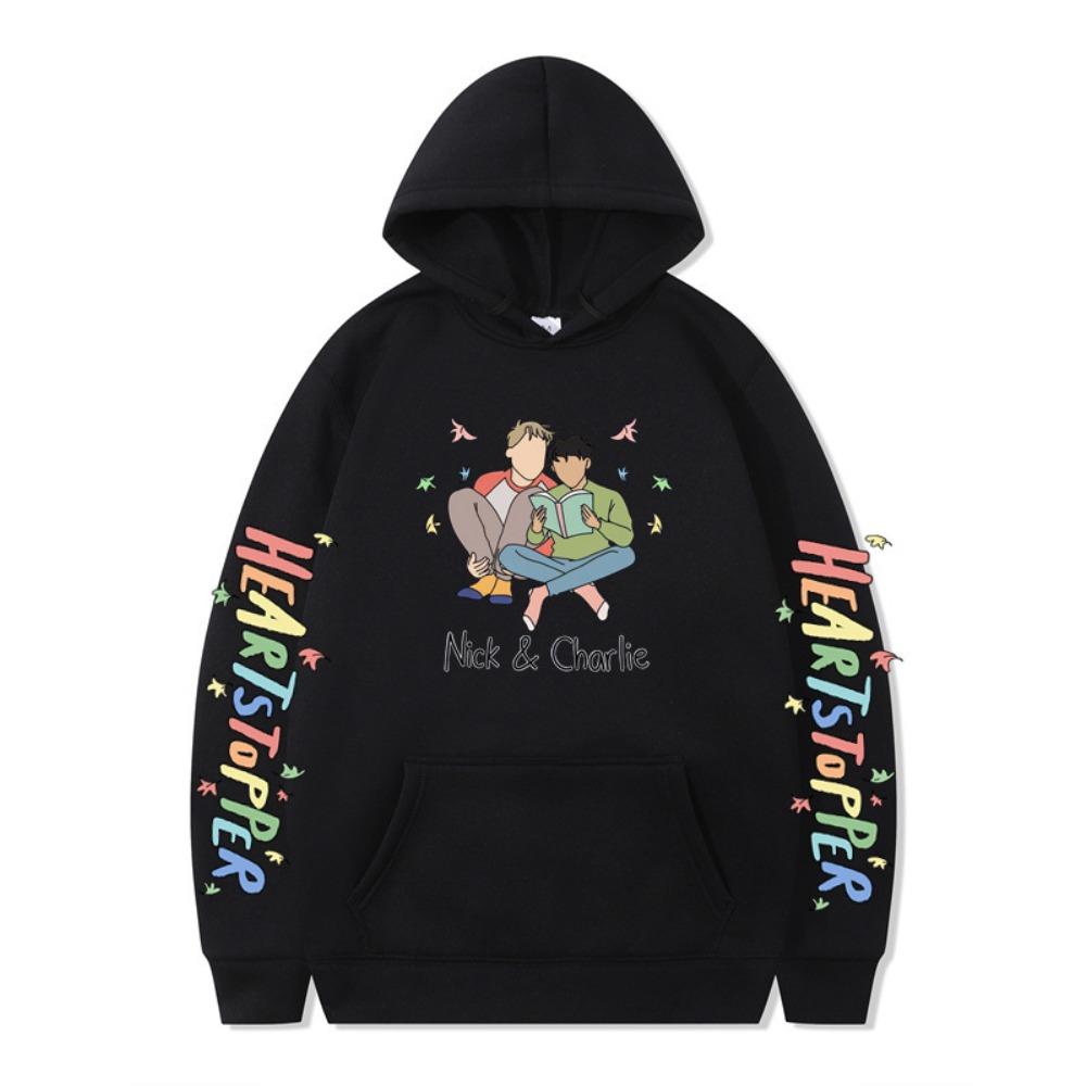 British Drama Nick and Charlie Heartstopper Hoodies Men Long Sleeve Sweatshirts Women Harajuku Streetwear Sudaderas