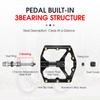 WEST BIKING 3 High-Speed Bearing Pedals Carbon Fiber Spindle Tube Aluminum Alloy Platform Pedals MTB Anti-Skid Lightweight Parts