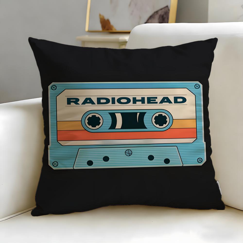 classic music theme Music Tape Cushion Cover Soft EasyWash Pillow Case Versatile for Couch Bed Travel and Office