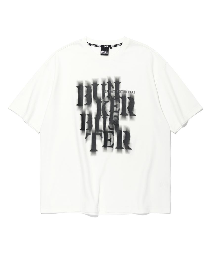 BUNKERBUSTER Shadow Logo Short Sleeve Tee Off White (Mp2Tu255-001)