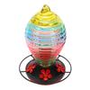 Glass Hanging Bird Feeder Decorative Outdoor Bird Feeder for Courtyards Gardens Balconies Windowsills
