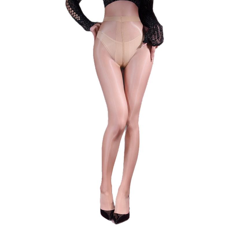 Pantyhose Women Sexy T Crotch Aurora Stockings 3D Ultra-Thin Transparent Seamless Waist Sockings High Waist See-Through Socks