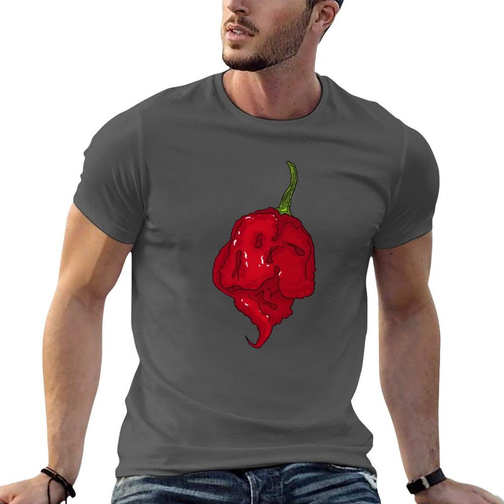 Chili Pepper Carolina Reaper Tshirt Oversized T Shirt Valentines Boutique Clothes Unisexs T Shirts