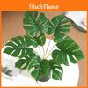 Artificial Green Plant Wall Decor With Turtleback Leaves For Indoor Home Living Room Decor