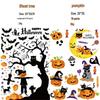 Halloween Ghost Festival Party Decoration Set: Aluminum Foil Balloons & Stickers