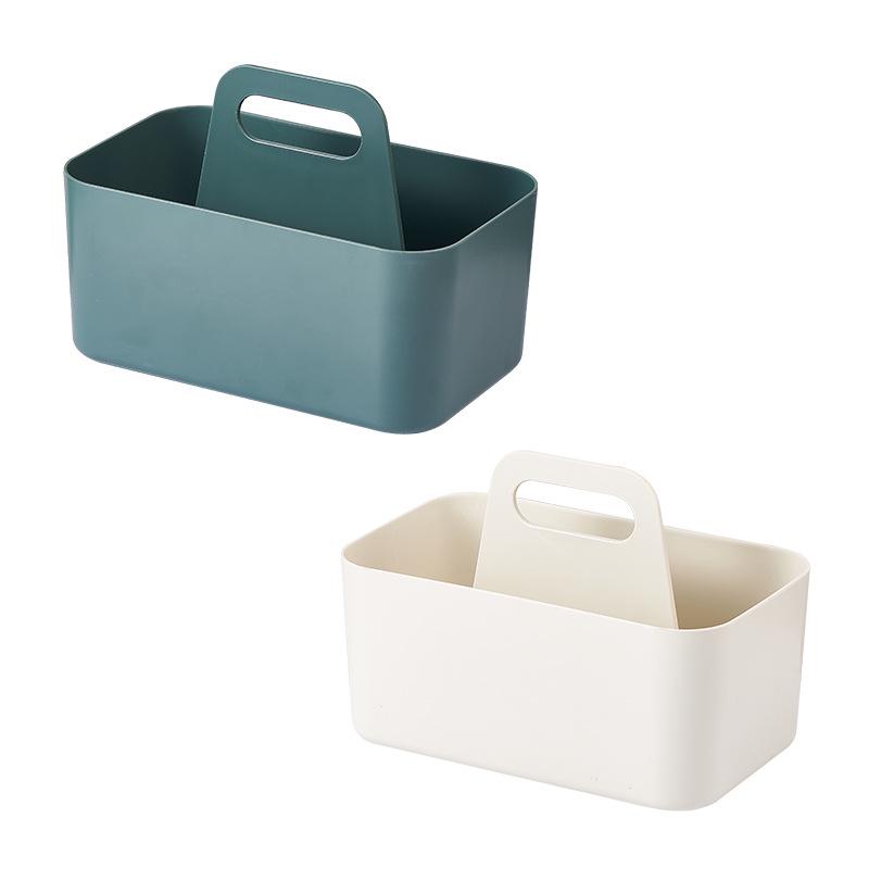 Plastový úložný box s držadlem na svačiny, make-up, do kanceláře, kuchyně nebo koupelny.