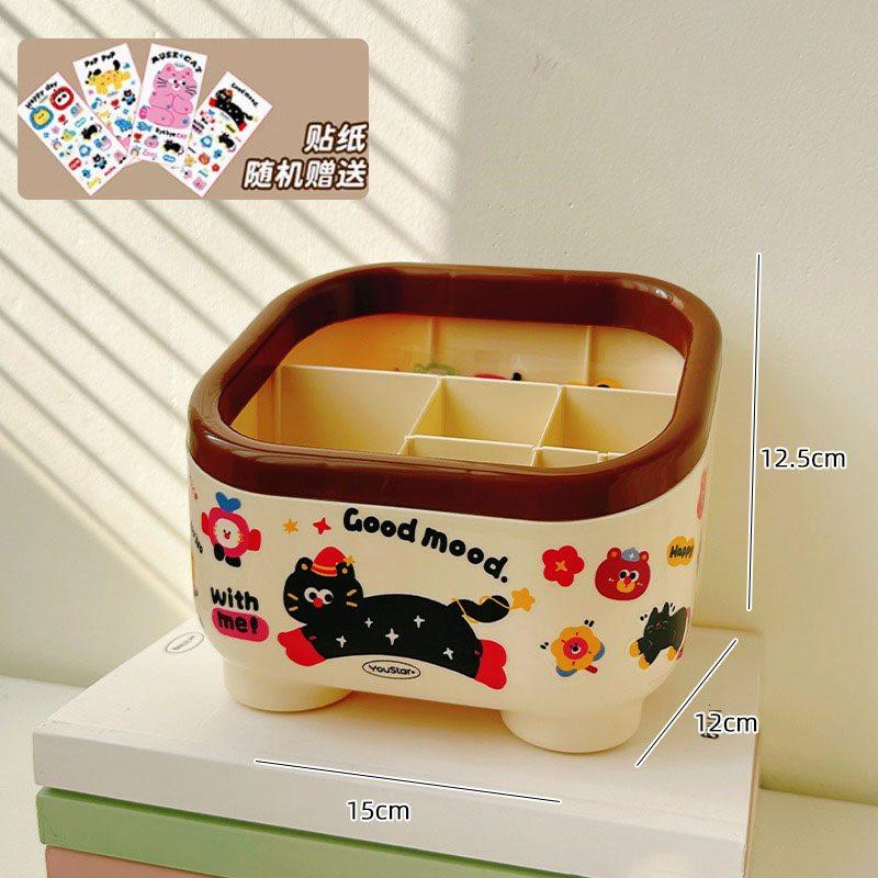 

1pcs Dopamine pen holder with high aesthetic value and Instagram style student desktop storage box