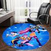1pc Superhero TrioPower and Style Round carpet, Made of Polyester,Perfect for Decorating Office Chairs, Living Rooms,Vibrant Decorative Rug