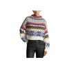 Polo Ralph Lauren FW22 Logo All Over Print Loose Fit Mock Neck Sweater Women Sweater Multicolor WMPOSWENC020545-100