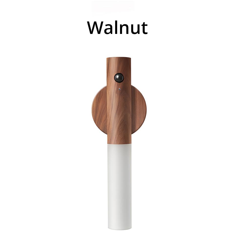 

Интеллектуальный ночник с индукцией человеческого тела, светодиодный перезаряжаемый настенный светильник для коридора, бытовое мобильное освещение с питанием от USB Walnut