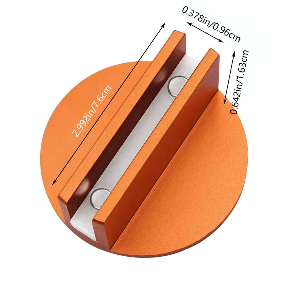 General Magnetic Jack Pad Magnetic Jack Pad Adapter Aluminum Slotted Jack Puck Pinch Weld Grooved Frame Rail Adapter оранжевый