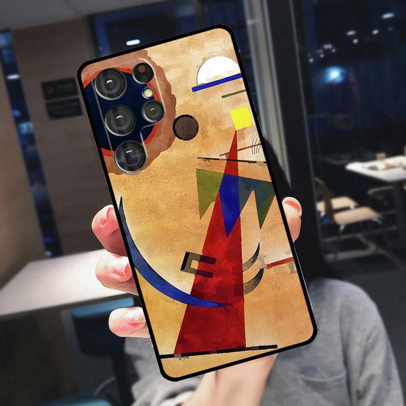 Coque Abstrait Wassily Kandinsky Pour Samsung Galaxy S22 S23 Ultra S21 S20 FE S9 S10 Note 10 Plus Note 20 Ultra Housse