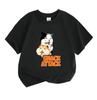 Kids Boys Girls 100% Cotton Crew Neck Short Sleeve T-Shirt, Cute Cartoon Cat Hamster Snack Attack Printed Casual Lightweight Summer Tee Tops for Child