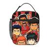 1 Piece Zipper Closure Earring Storage Bag Pocket SLAM DUNK School Lunch Food Box Reusable For Lunch Food Bag