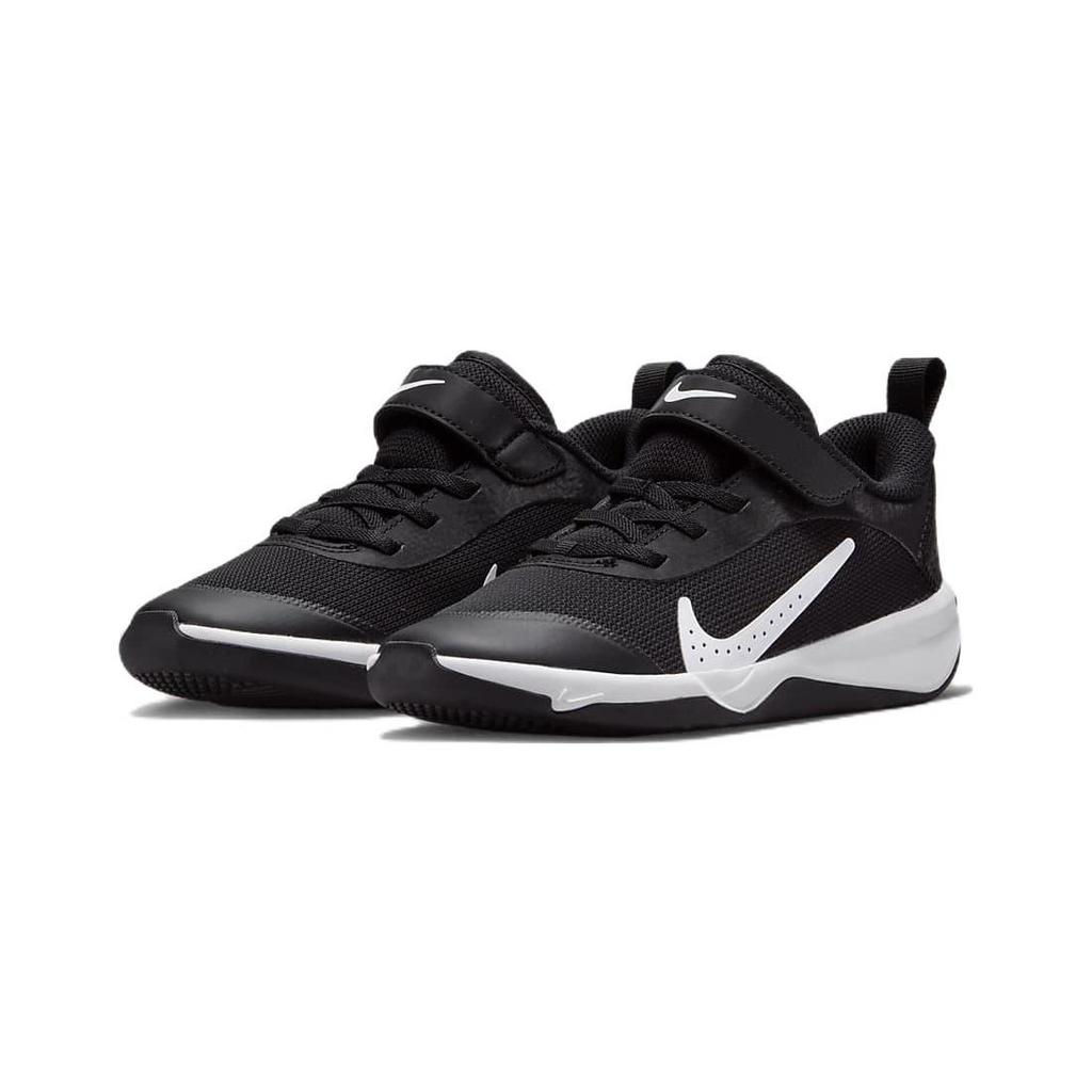 Nike Omni Multi Court Slip Resistant Cushioning Abrasion Resistant Low Top Kids Lifestyle Shoes Black White DM9026-002