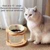 Elevated Cat Bowls with 15° Tilted Stand Ceramics Drinking Water Feeding Pet Supplies for Cats Dogs Protect Neck Gamelles Chat