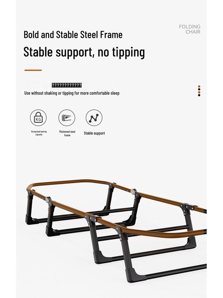 Compact Folding Bed for Office, Camping, or Hospital Use