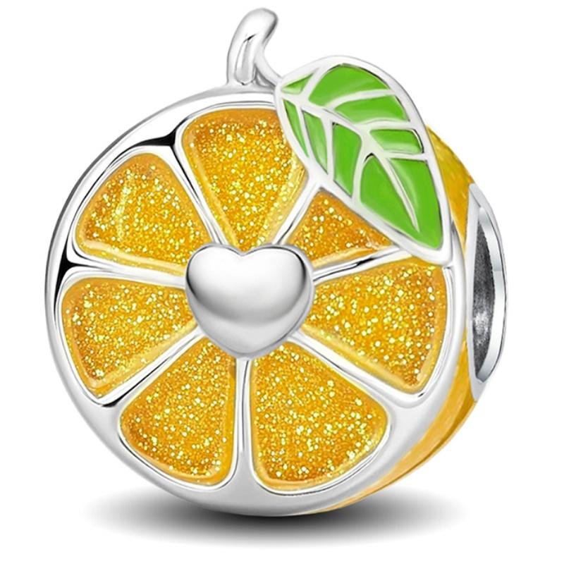 Copper Pink Cake Cherry Pineapple Strawberry Cherry Pendant Charm Ball Suitable For Bracelets Diy Women'S Jewelry