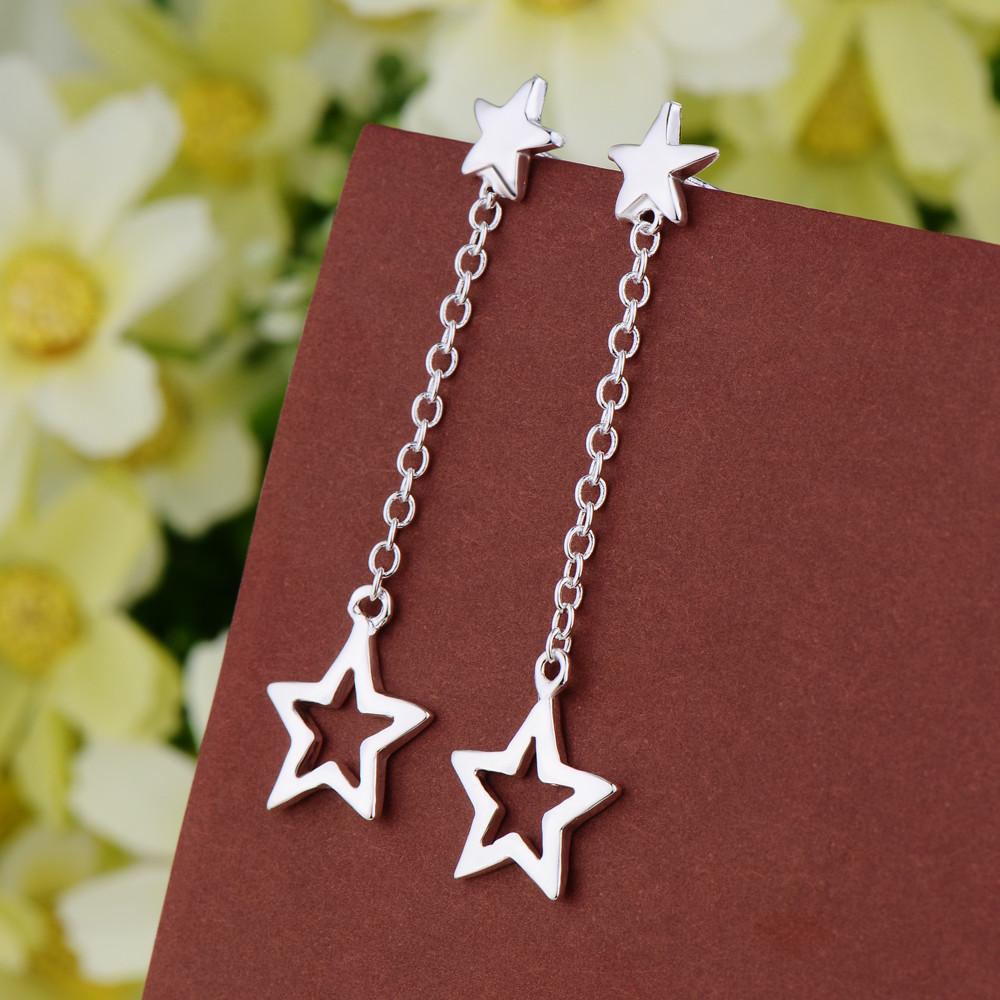 NEW 925 Sterling Silver Earrings Hot Hearts for Women Exquisite Student Girlfriend Jewelry Accessories Wedding Fashion Gift