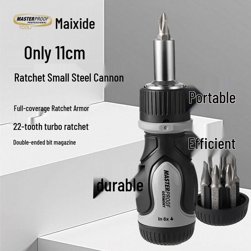 MASTERPROOF Multi-function Ratchet Screwdriver Set