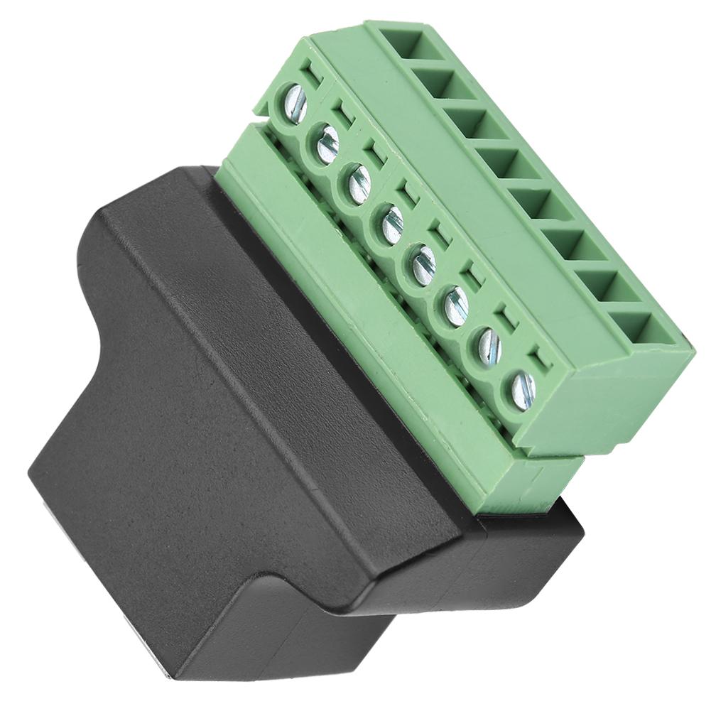 

Ethernet RJ45 Female To Screw Terminal 8 Pin CCTV Digital DVR Adapter Connector разноцветный