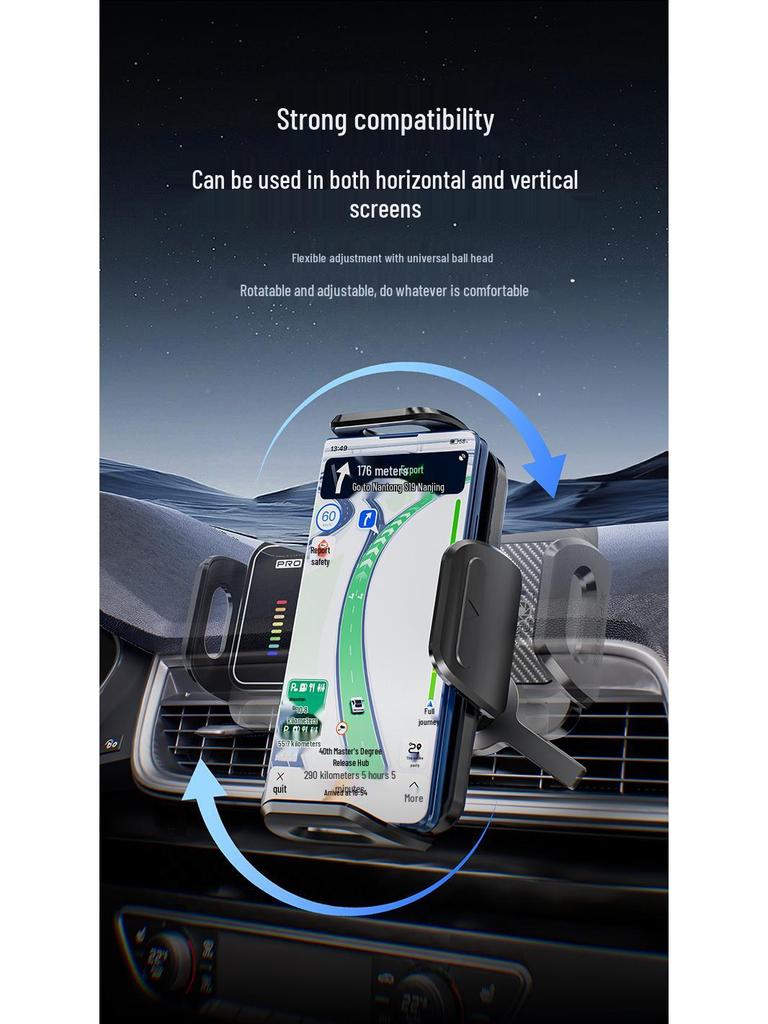 Wireless Car Charger Mount for Huawei & Samsung Foldable Large Screen Phones