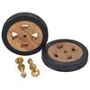 Day & Night - Day & Night Replacement Wheels for Lounger 2 Pack Solid Teak Wood